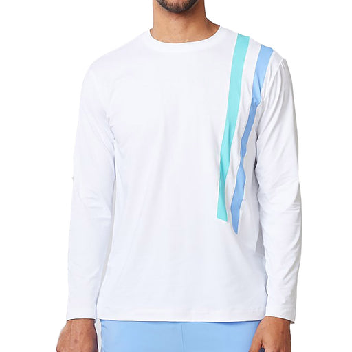 SB Sport All Seasons Long Sleeve Mens Tennis Shirt - White/2X