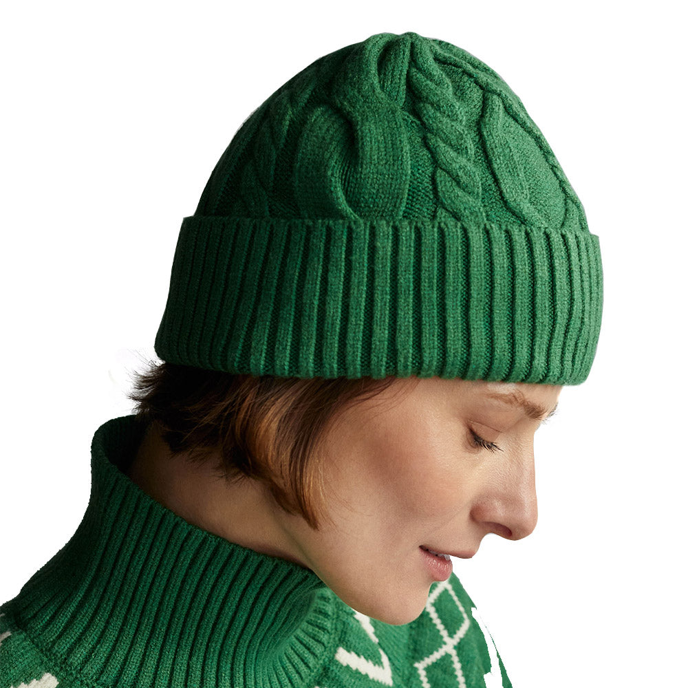 Varley Chamond Cable Womens Beanie - Verdant Green/One Size