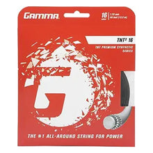 Load image into Gallery viewer, Gamma TNT2 16 gauge Tennis String Set - Black
 - 1