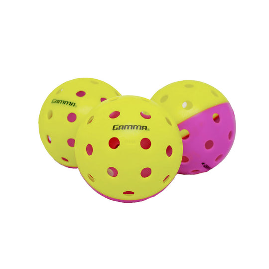 Gamma Two-Tone Outdoor Training Pickleballs 12-Pack