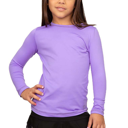 Sofibella UV Long Sleeve Girls Tennis Shirt - Amethyst/L