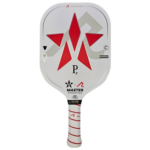 Master Athletics LE P2 Redvanly Pickleball Paddle - White/Grey/Red/4/8.1 OZ