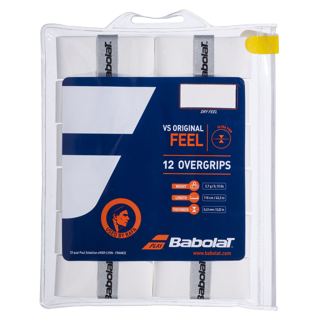 Babolat VS Original White 12-Pack Overgrip - White