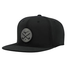 Load image into Gallery viewer, Mizuno Crossed Clubs Snapback Hat - Black/One Size
 - 1