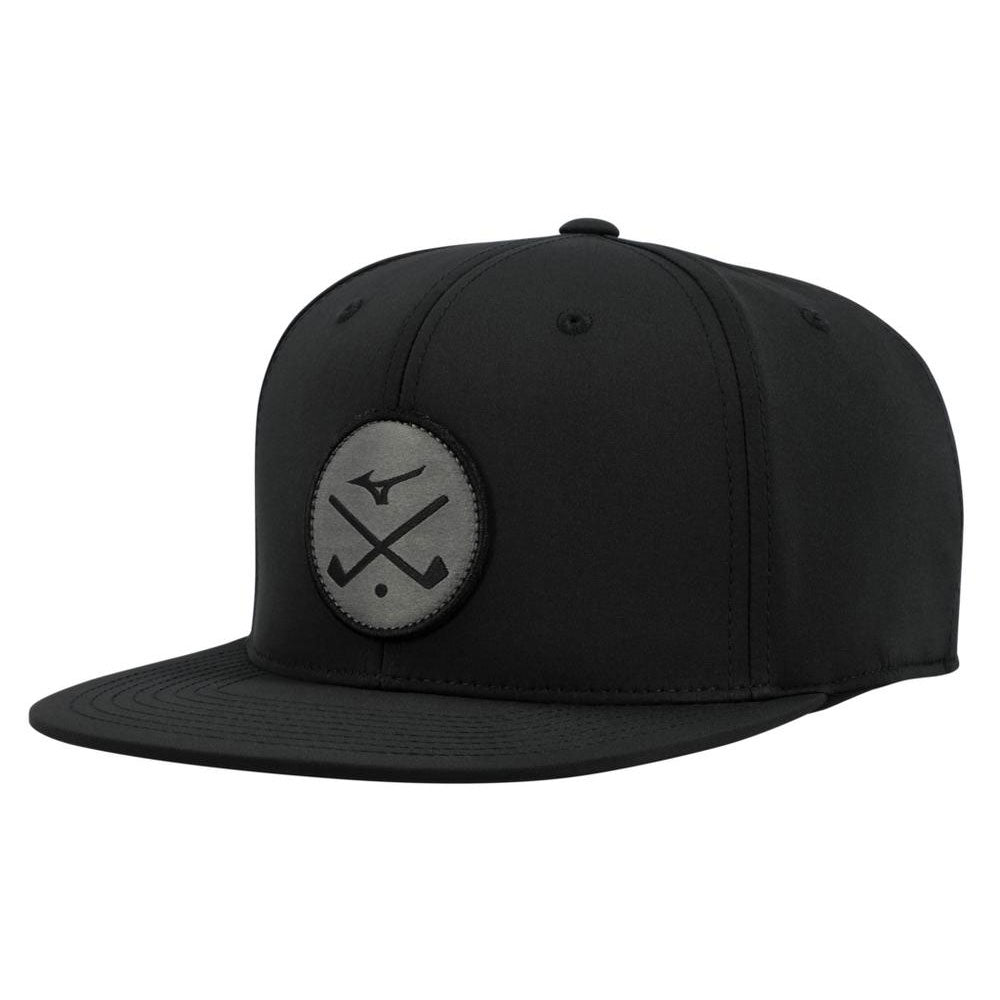 Mizuno Crossed Clubs Snapback Hat - Black/One Size