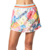 Lucky In Love Flower On 13.75 Inch Womens Tennis Skirt