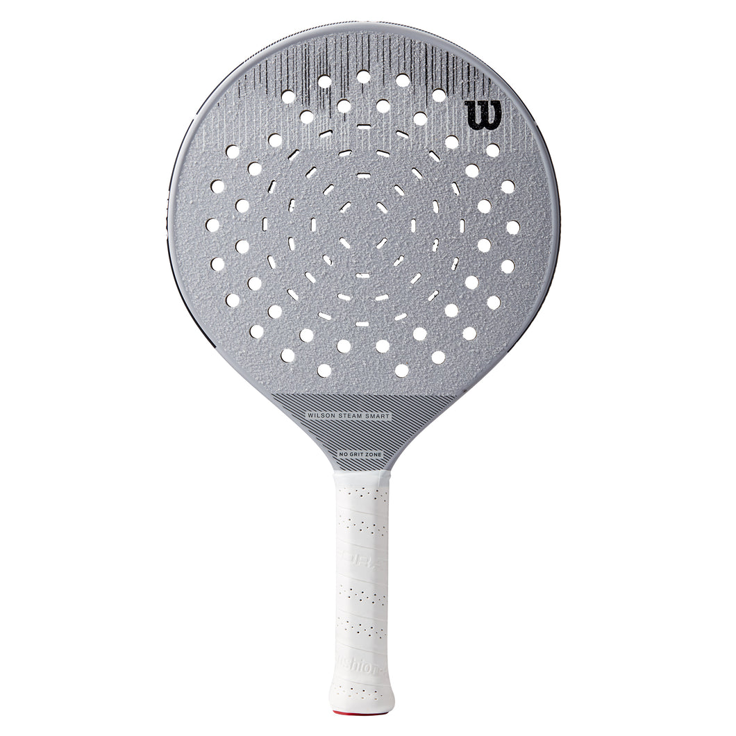 Wilson Steam Smart GRUUV V2 Platform Tennis Paddle - Gray/4 1/4/370G