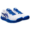 Asics GEL Resolution 8 White Tuna Blue Mens Tennis Shoes