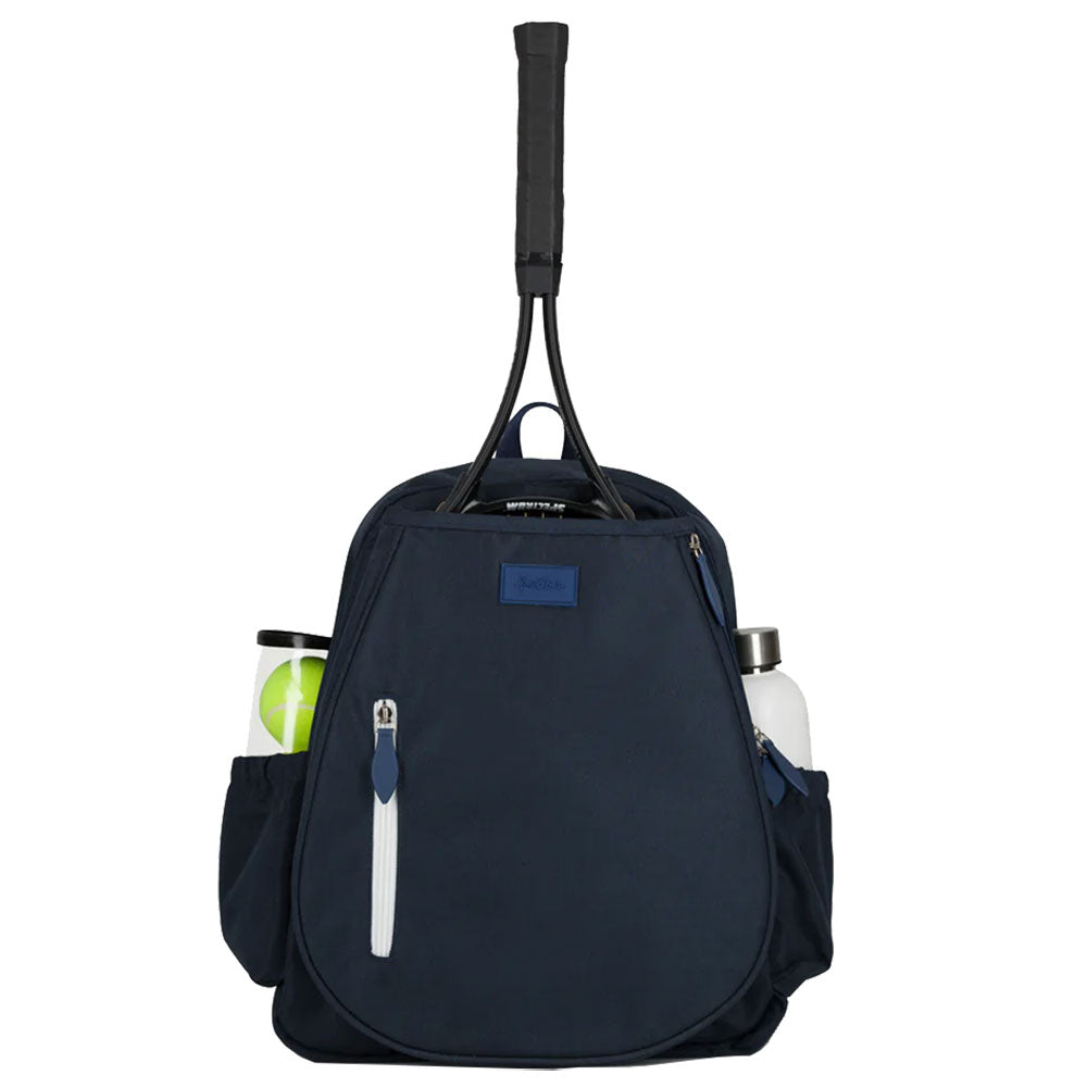 Ame & Lulu Game Time Navy Tennis Backpack - Navy/White