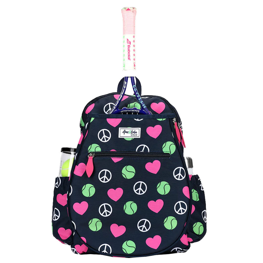 Ame & Lulu Big Love Peace Love Tennis Backpack - Peace Love