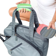Load image into Gallery viewer, Ame &amp; Lulu Sweet Shot 3.0 Charcoal Tennis Tote
 - 2