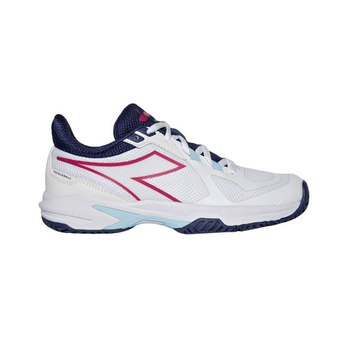 Diadora Trofeo 2 AG W Pickleball Shoes 2023 - White/Blue/Pink/B Medium/11.0
