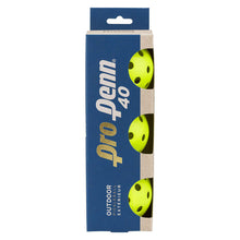 Load image into Gallery viewer, Pro Penn 40 Outdoor Pickleballs 3-Pack - Yellow
 - 1