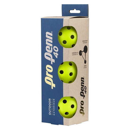 Pro Penn 40 Outdoor Pickleballs 3-Pack