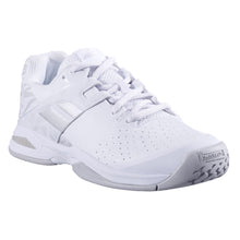 Load image into Gallery viewer, Babolat Propulse Wim All Court Junior Tennis Shoes - White/Silver/M/13.5
 - 1