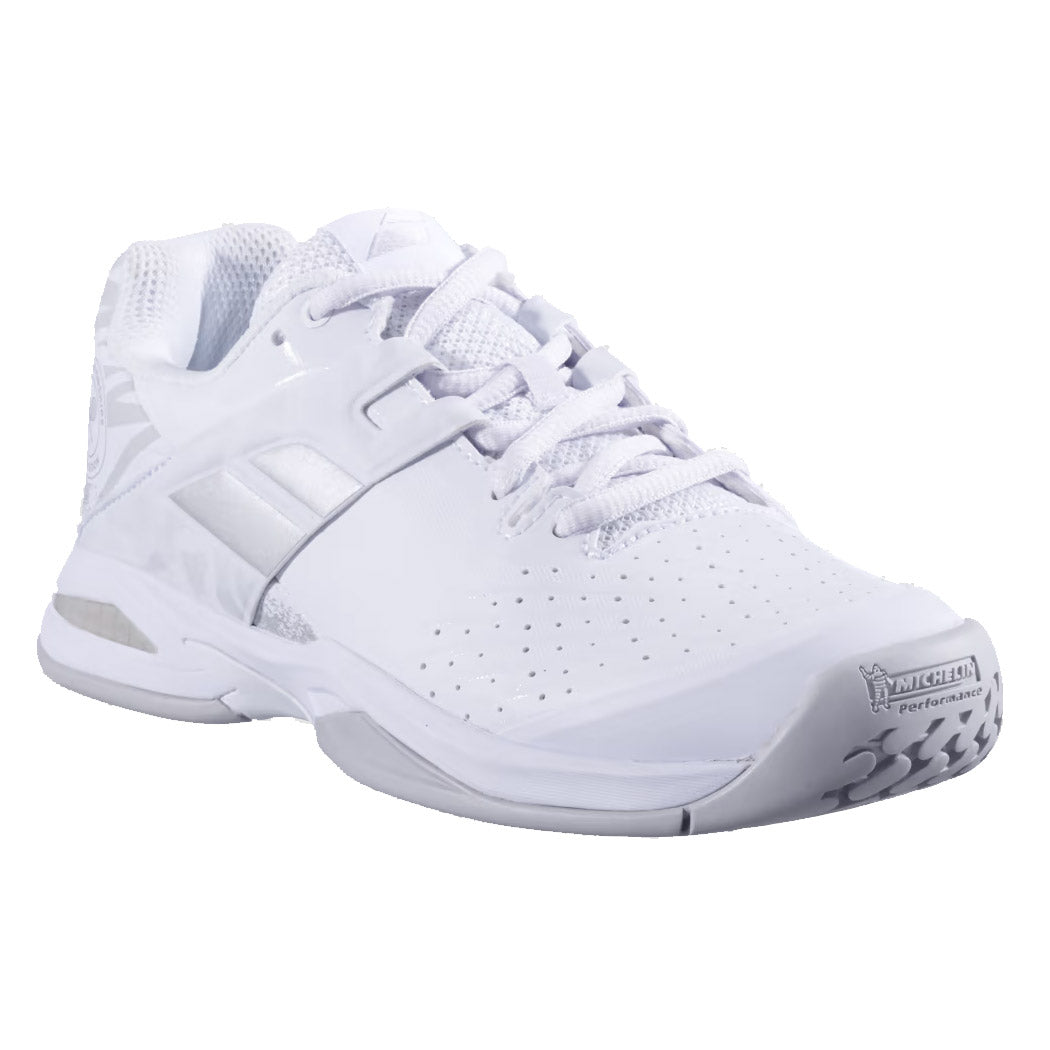 Babolat Propulse Wim All Court Junior Tennis Shoes - White/Silver/M/13.5