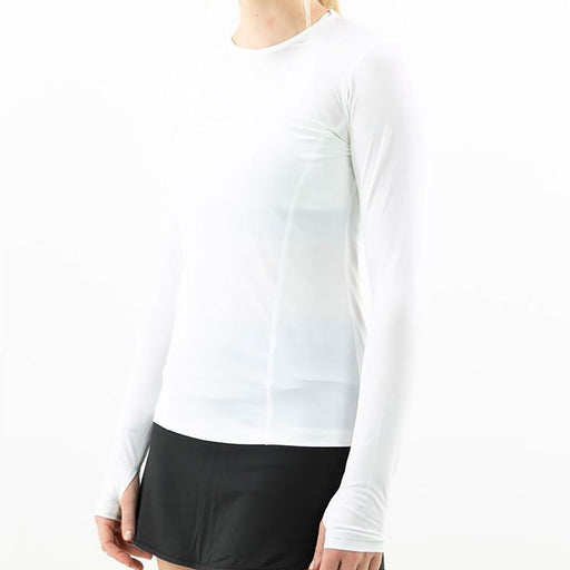 FILA UV Blocker Womens Long Sleeve Tennis Shirt - WHITE 100/XXL