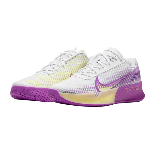 NikeCourt Air Zoom Vapor 11 Womens Tennis Shoes - WHITE/CITRN 101/B Medium/10.0
