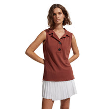 Load image into Gallery viewer, Varley Caine Womens Sleeveless Polo - Sienna/L
 - 1