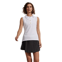 Load image into Gallery viewer, Varley Caine Womens Sleeveless Polo - White/L
 - 3