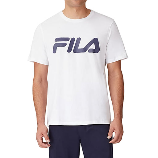 FILA Classic Crew Logo Mens T-Shirt - WHITE 101/XXL