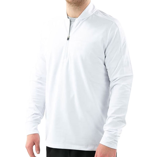 FILA Essential Mens Quarter Zip Jacket - WHITE 100/XXL