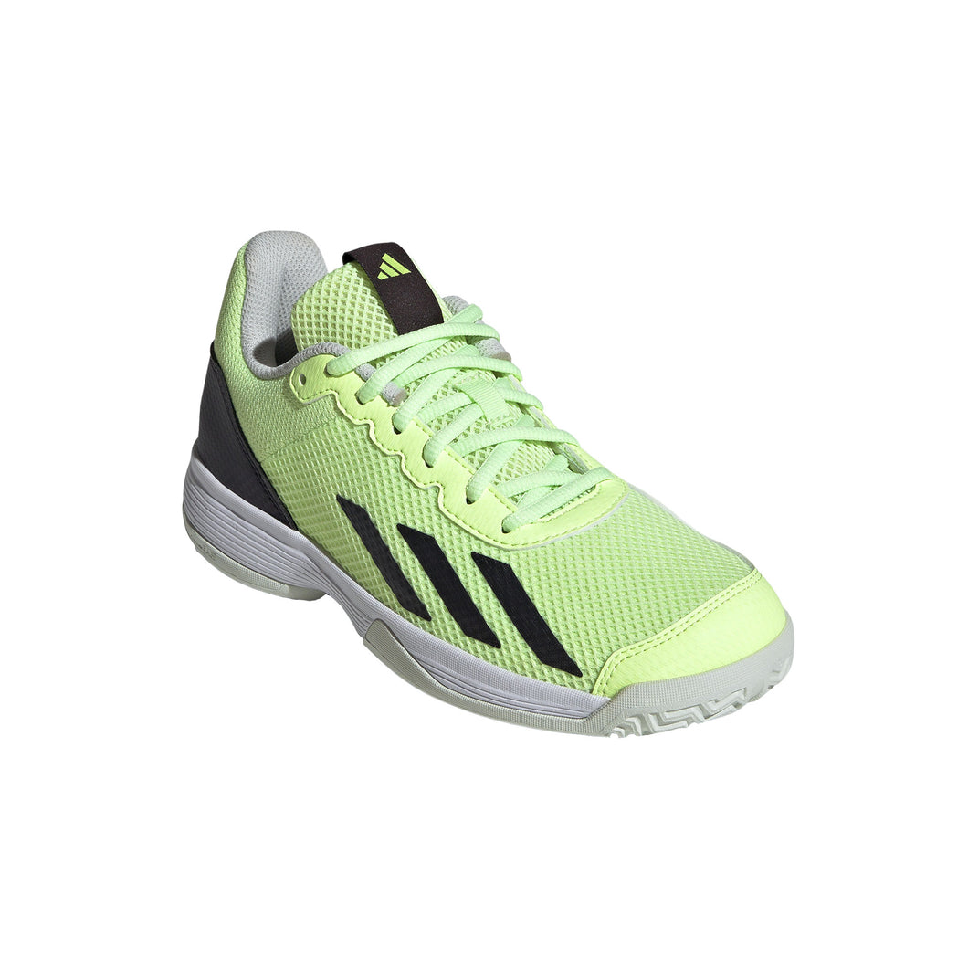 Adidas CourtFlash Kids Tennis Shoes - Spark/Blk/Lemon/M/7.0