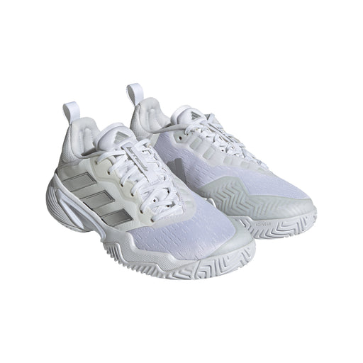 Adidas Barricade Womens All Court Tennis Shoes - White/Slvr/Grey/B Medium/11.5