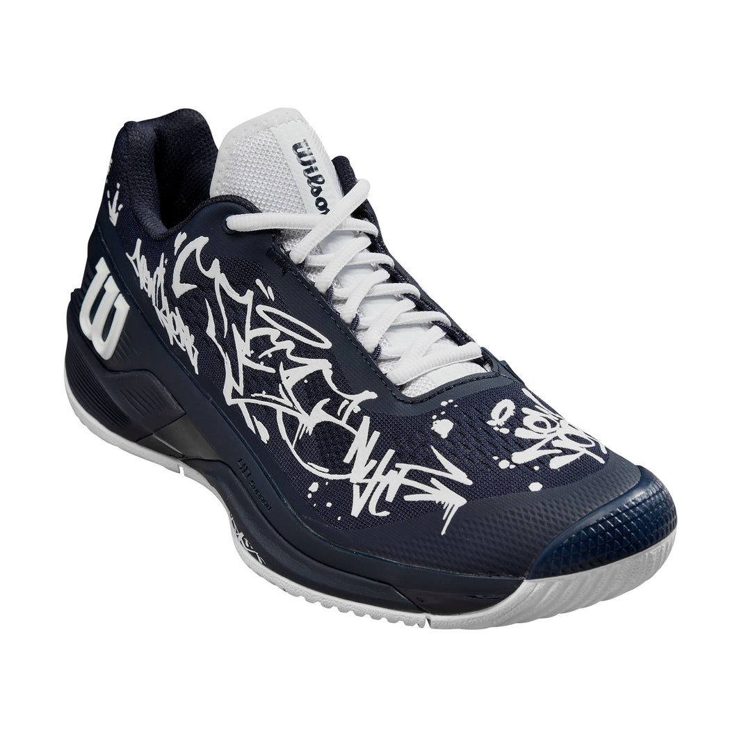 Wilson Rush Pro 4.0 Mens Hope NYC Tennis Shoes - Navy/White/D Medium/14.0