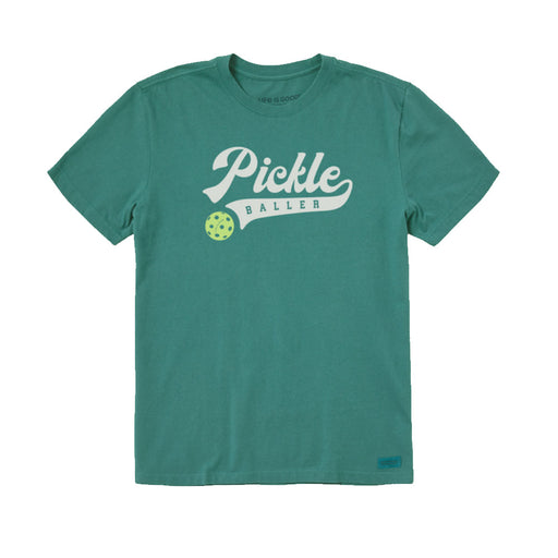 Life Is Good Athletic Pickle Baller Mens Shirt - Spruce Green/XXL