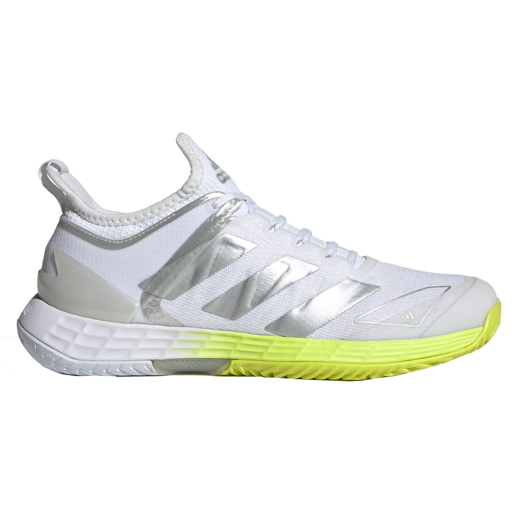 Adidas Adizero Ubersonic 4 Womens Tennis Shoes 21 - 11.5/White/Slvr/Lime/B Medium