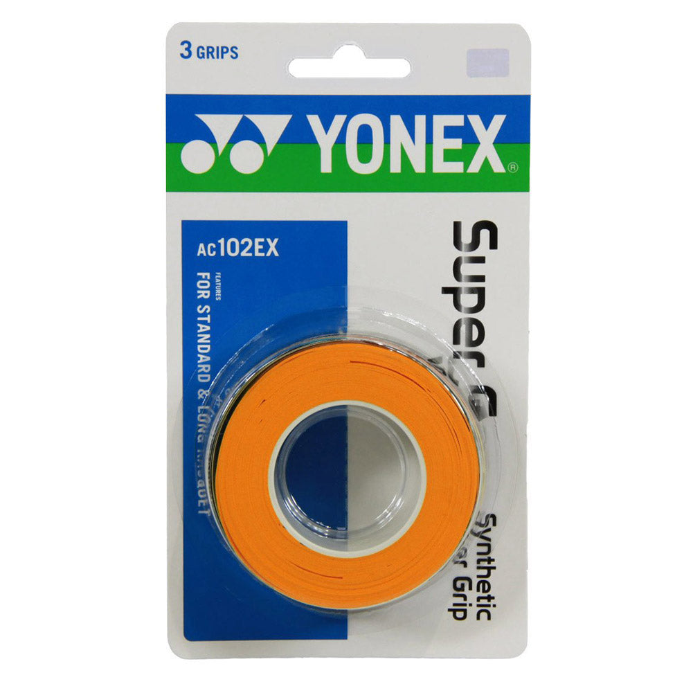 Yonex Super Grap 3-Pack Orange Tennis Overgrip - Default Title