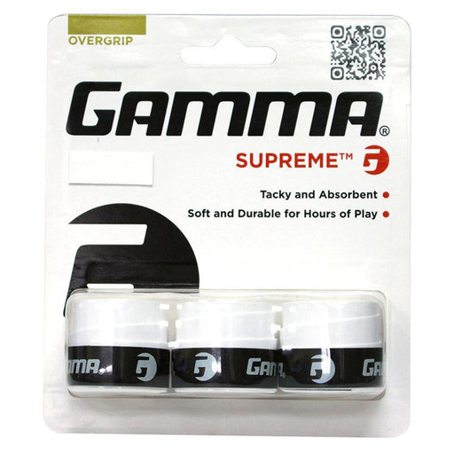 Gamma Supreme Tennis Overgrip - White