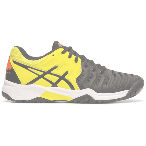 Asics Gel Resolution 7 GS Black Yelo Juniors Shoes