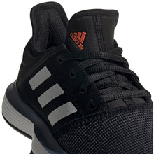 Load image into Gallery viewer, Adidas SoleCourt Black Junior Tennis Shoes
 - 3