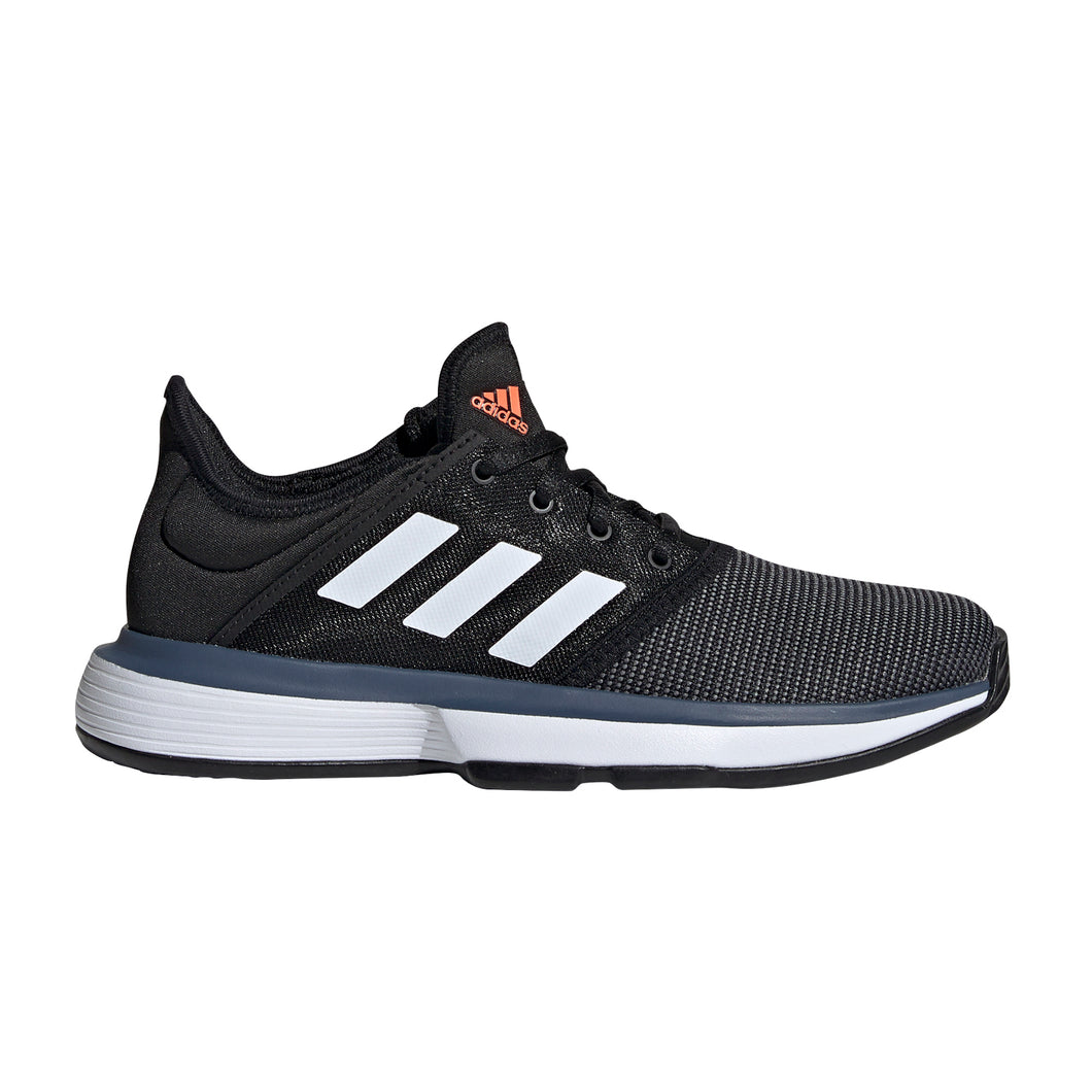 Adidas SoleCourt Black Junior Tennis Shoes