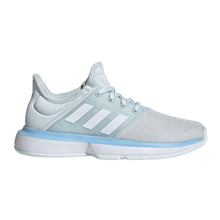 Load image into Gallery viewer, Adidas SoleCourt Gray Junior Tennis Shoes
 - 1
