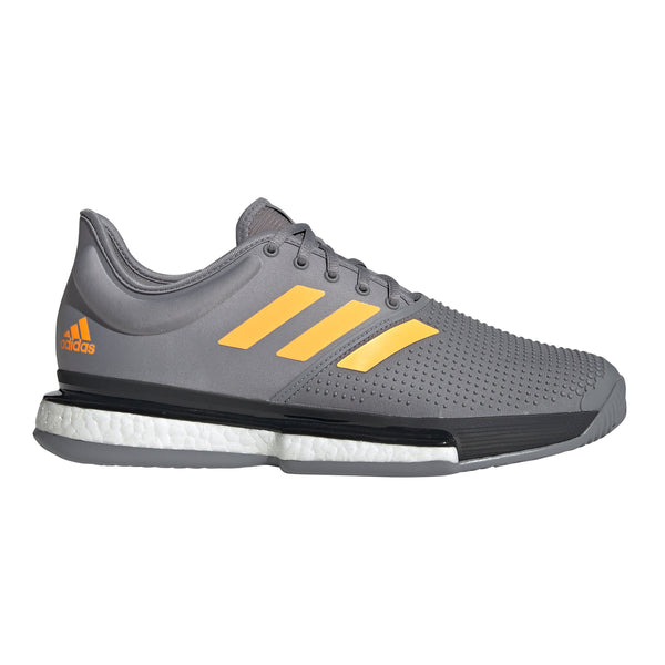 Adidas SoleCourt Boost Grey Mens Tennis Shoes – Pickleball-Paddles.com