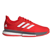 Load image into Gallery viewer, Adidas SoleCourt Boost Red Mens Tennis Shoes
 - 1