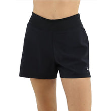Load image into Gallery viewer, Fila Double Layer 4in Womens Tennis Shorts - BLACK 001/L
 - 1