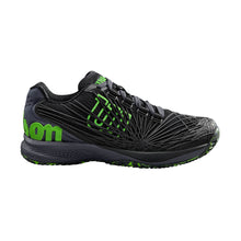 Load image into Gallery viewer, Wilson Kaos 2.0 Junior Tennis Shoes - Black/Green/7.0
 - 1